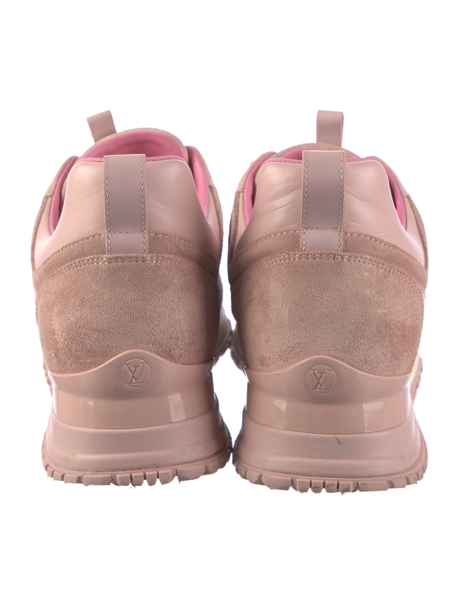 Louis Vuitton Suede Leather Trim Embellishment Sneakers